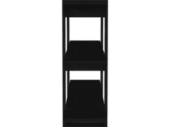 vidaXL Bücherregal/Raumteiler Schwarz 100×30×87 cm