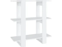 vidaXL Bücherregal/Raumteiler Weiß 80x30x87 cm