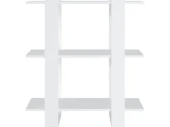 vidaXL Bücherregal/Raumteiler Weiß 80x30x87 cm
