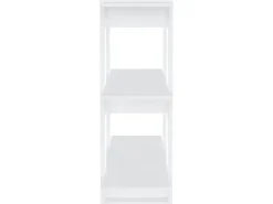vidaXL Bücherregal/Raumteiler Weiß 80x30x87 cm