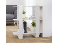 vidaXL Bücherregal/Raumteiler Weiß 80x30x87 cm