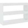 vidaXL Bücherregal/Raumteiler Weiß 100x30x72 cm