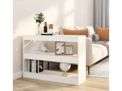 vidaXL Bücherregal/Raumteiler Weiß 100x30x72 cm