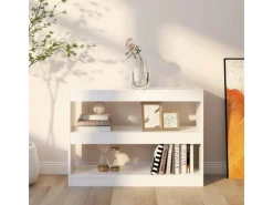 vidaXL Bücherregal/Raumteiler Weiß 100x30x72 cm
