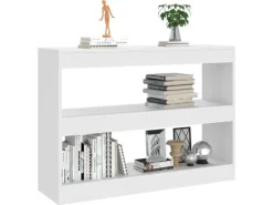 vidaXL Bücherregal/Raumteiler Weiß 100x30x72 cm
