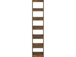 vidaXL Bücherregal/Raumteiler Räuchereiche 40x30x198 cm