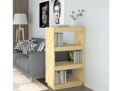 vidaXL Bücherregal/Raumteiler 60x35x103 cm Massivholz Kiefer