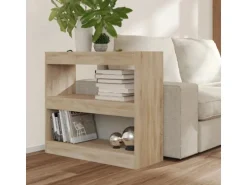 vidaXL Bücherregal/Raumteiler Sonoma-Eiche 80x30x72 cm