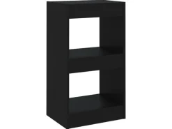 vidaXL Bücherregal/Raumteiler Schwarz 40×30×72cm
