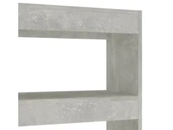 vidaXL Bücherregal/Raumteiler Betongrau 100x30x135 cm