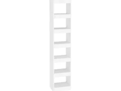 vidaXL Bücherregal/Raumteiler Weiß 40x30x198 cm