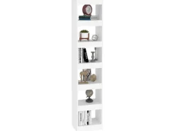 vidaXL Bücherregal/Raumteiler Weiß 40x30x198 cm