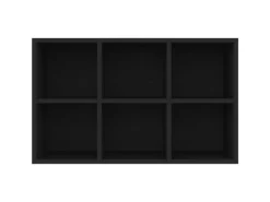 vidaXL Bücherregal/Sideboard Schwarz 66x30x98 cm Holzwerkstoff 800343