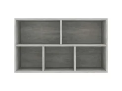 vidaXL Bücherregal/Sideboard Betongrau 50x25x80 cm Holzwerkstoff 800166