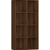 vidaXL Bücherregal/Sideboard Braun Eiche 66×30×130 cm Holzwerkstoff