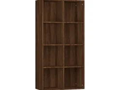 vidaXL Bücherregal/Sideboard Braun Eiche 66×30×130 cm Holzwerkstoff