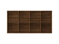 vidaXL Bücherregal/Sideboard Braun Eiche 66×30×130 cm Holzwerkstoff