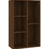 vidaXL Bücherregal/Sideboard Braun Eiche 50x25x80 cm Holzwerkstoff