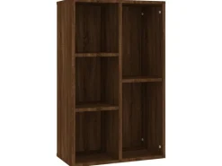 vidaXL Bücherregal/Sideboard Braun Eiche 50x25x80 cm Holzwerkstoff