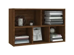 vidaXL Bücherregal/Sideboard Braun Eiche 50x25x80 cm Holzwerkstoff
