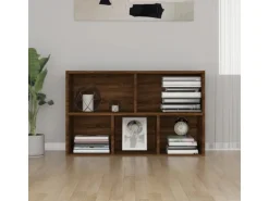 vidaXL Bücherregal/Sideboard Braun Eiche 50x25x80 cm Holzwerkstoff