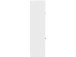 vidaXL Bücherschrank mit Türen 136x37x142 cm Holzwerkstoff Weiß