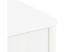 vidaXL Beistellschrank mit Schubladen ODDA Weiß Massivholz Kiefer 4103598