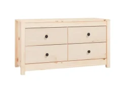 vidaXL Beistellschrank 100x40x54 cm Massivholz Kiefer 821774