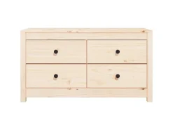 vidaXL Beistellschrank 100x40x54 cm Massivholz Kiefer 821774