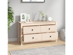 vidaXL Beistellschrank 100x40x54 cm Massivholz Kiefer 821774