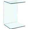 vidaXL Beistelltisch 40x40x60 cm Hartglas