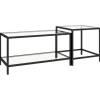 vidaXL Beistelltische 2 Stk. Hartglas Transparent