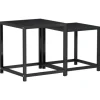 vidaXL Beistelltische 2 Stk. MDF Schwarz