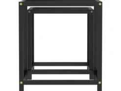 vidaXL Beistelltische 2 Stk. MDF Schwarz