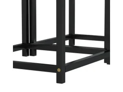 vidaXL Beistelltische 2 Stk. MDF Schwarz