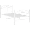 vidaXL Bett Weiß Metall 90x200 cm Modell 1922493