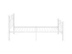 vidaXL Bett Weiß Metall 90x200 cm Modell 1922493
