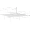 vidaXL Bett Weiß Metall 140x200 cm Modell 11115663