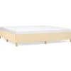 vidaXL Bettgestell Creme 200x200 cm Stoff Modell 31366788