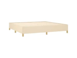 vidaXL Bettgestell Creme 200x200 cm Stoff Modell 31366788