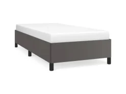 vidaXL Bettgestell Grau 90x190 cm Kunstleder Modell 21370055