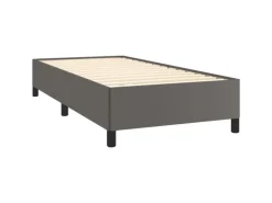 vidaXL Bettgestell Grau 90x190 cm Kunstleder Modell 21370055