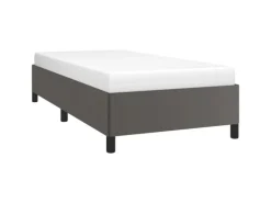 vidaXL Bettgestell Grau 90x190 cm Kunstleder Modell 21370055