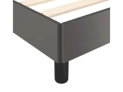 vidaXL Bettgestell Grau 90x190 cm Kunstleder Modell 21370055