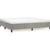 vidaXL Bettgestell Hellgrau 200x200 cm Samt Modell 21368964