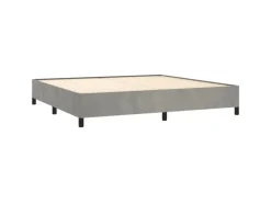vidaXL Bettgestell Hellgrau 200x200 cm Samt Modell 21368964