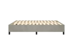 vidaXL Bettgestell Hellgrau 200x200 cm Samt Modell 21368964