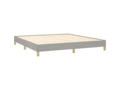 vidaXL Bettgestell Hellgrau 180x200 cm Stoff Modell 11397023