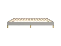 vidaXL Bettgestell Hellgrau 180x200 cm Stoff Modell 11397023