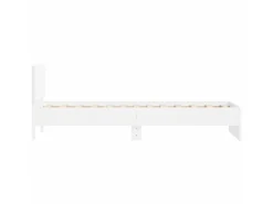 vidaXL Bettgestell mit Kopfteil Weiß 90x200 cm Holzwerkstoff 838624